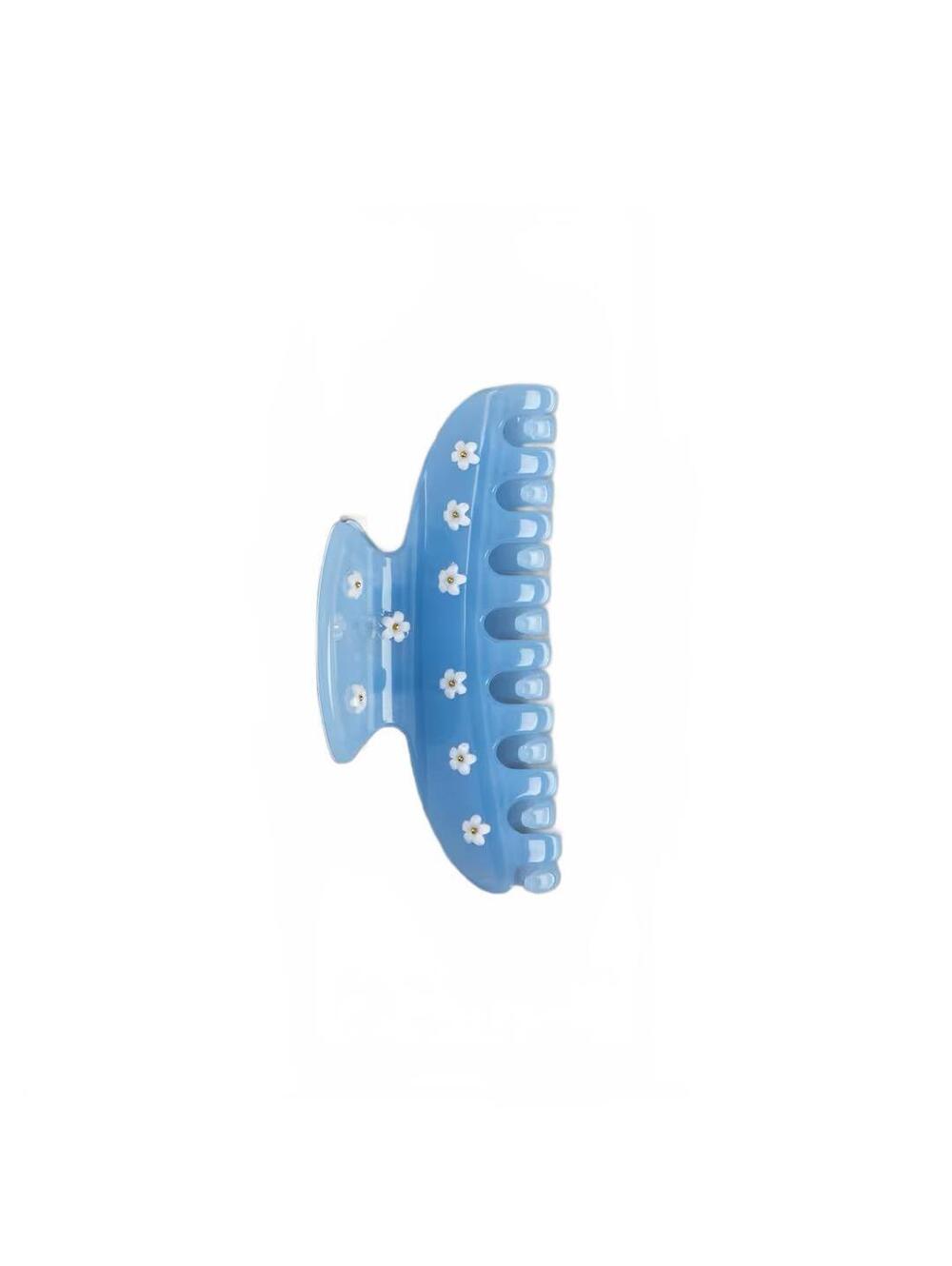 ⭐PICK 3/$15 Conair Blue Claw Clip with Flowers